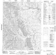 106L12 Tetlit Creek Canadian topographic map, 1:50,000 scale