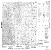 106L13 Tsih Mountain Canadian topographic map, 1:50,000 scale