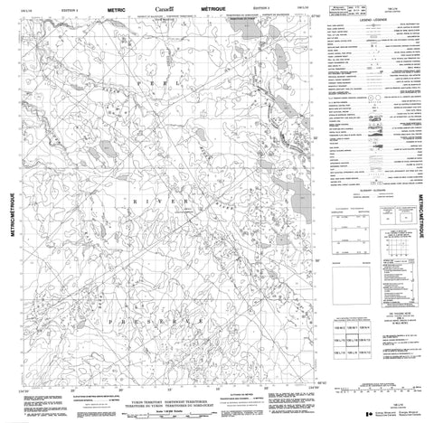 106L16 No Title Canadian topographic map, 1:50,000 scale