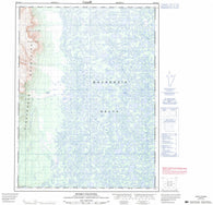 106M14 Husky Channel Canadian topographic map, 1:50,000 scale