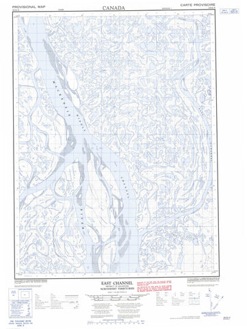 106M16 East Channel Canadian topographic map, 1:50,000 scale