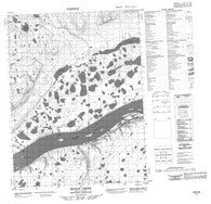 106N08 Benoit Creek Canadian topographic map, 1:50,000 scale