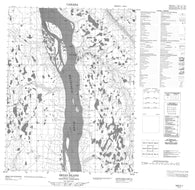 106O01 Bryan Island Canadian topographic map, 1:50,000 scale