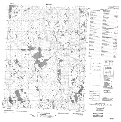 106O04 No Title Canadian topographic map, 1:50,000 scale