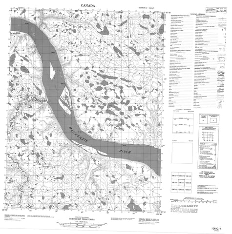 106O07 No Title Canadian topographic map, 1:50,000 scale