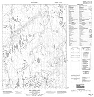 106P10 Big Grass Lake Canadian topographic map, 1:50,000 scale