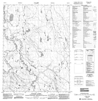 106P11 Yatage Lakes Canadian topographic map, 1:50,000 scale