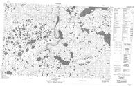 107A04 Hyndman Lake Canadian topographic map, 1:50,000 scale
