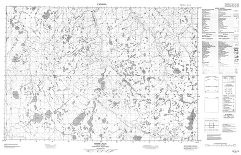 107A15 Shim Lake Canadian topographic map, 1:50,000 scale
