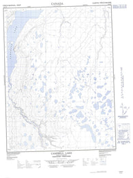 107B02E Campbell Lake Canadian topographic map, 1:50,000 scale