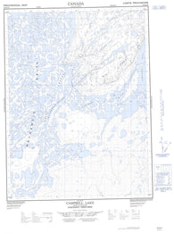 107B02W Campbell Lake Canadian topographic map, 1:50,000 scale