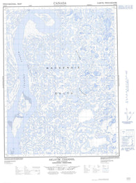 107B03E Aklavik Channel Canadian topographic map, 1:50,000 scale