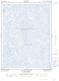 107B03W Aklavik Channel Canadian topographic map, 1:50,000 scale