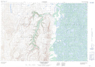 107B04 Aklavik Range Canadian topographic map, 1:50,000 scale