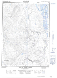 107B05W Beaver House Creek Canadian topographic map, 1:50,000 scale