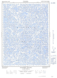 107B06W Schooner Channel Canadian topographic map, 1:50,000 scale