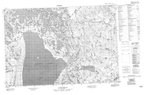 107B09 No Title Canadian topographic map, 1:50,000 scale