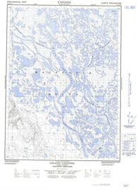 107B12W Leland Channel Canadian topographic map, 1:50,000 scale