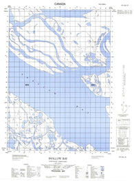 107B13W Shallow Bay Canadian topographic map, 1:50,000 scale