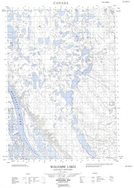 107B14E Wolverine Lakes Canadian topographic map, 1:50,000 scale