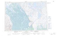 107B Aklavik Canadian topographic map, 1:250,000 scale