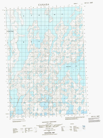 107C01E No Title Canadian topographic map, 1:50,000 scale