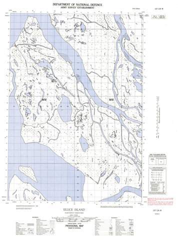 107C04W Ellice Island Canadian topographic map, 1:50,000 scale