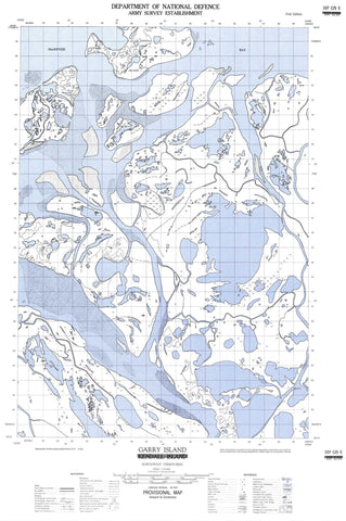 107C05E Garry Island Canadian topographic map, 1:50,000 scale