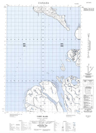 107C05W Garry Island Canadian topographic map, 1:50,000 scale