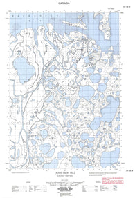 107C06W Denis High Hill Canadian topographic map, 1:50,000 scale