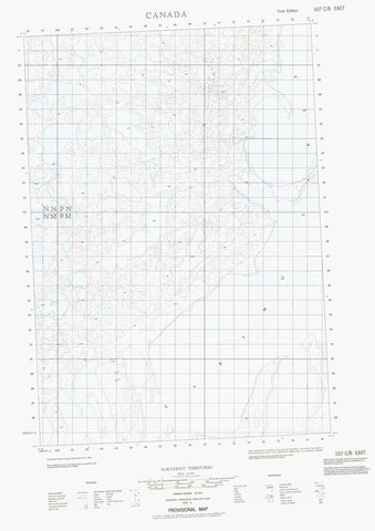 107C08E No Title Canadian topographic map, 1:50,000 scale