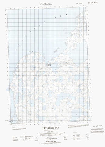 107C09W Hutchison Bay Canadian topographic map, 1:50,000 scale