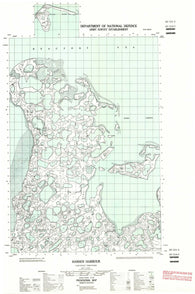 107C11E Hansen Harbour Canadian topographic map, 1:50,000 scale