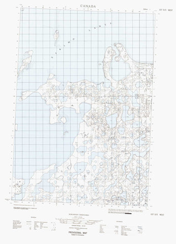 107D05W No Title Canadian topographic map, 1:50,000 scale