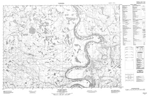 107D08 Husky Bend Canadian topographic map, 1:50,000 scale
