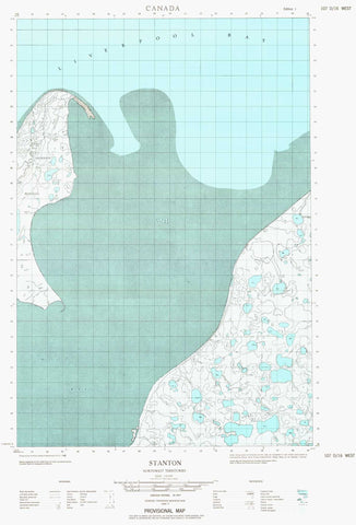 107D16W Stanton Canadian topographic map, 1:50,000 scale