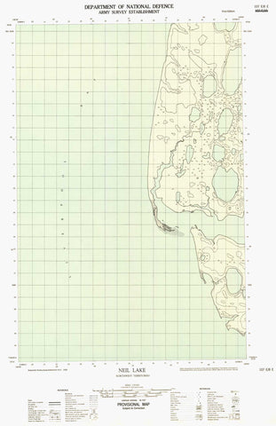 107E08E Neil Lake Canadian topographic map, 1:50,000 scale