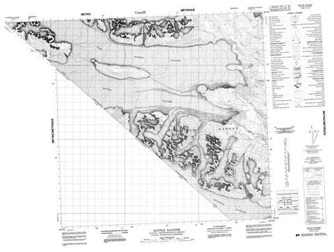 114O09 Battle Glacier Canadian topographic map, 1:50,000 scale