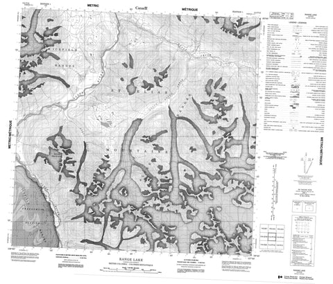 114P13 Range Lake Canadian topographic map, 1:50,000 scale