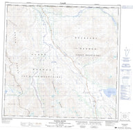 114P15 Parton River Canadian topographic map, 1:50,000 scale