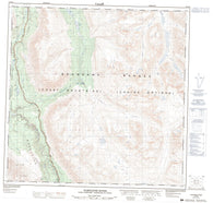 115A02 Takhanne River Canadian topographic map, 1:50,000 scale