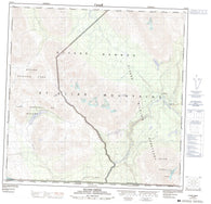 115A03 Silver Creek Canadian topographic map, 1:50,000 scale