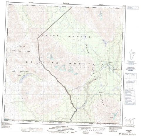 115A03 Silver Creek Canadian topographic map, 1:50,000 scale