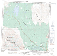 115A13 Kloo Lake Canadian topographic map, 1:50,000 scale