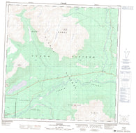 115A14 Canyon Canadian topographic map, 1:50,000 scale