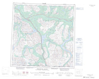 115A Dezadeash Range Canadian topographic map, 1:250,000 scale