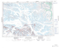 115B Mount St Elias Canadian topographic map, 1:250,000 scale