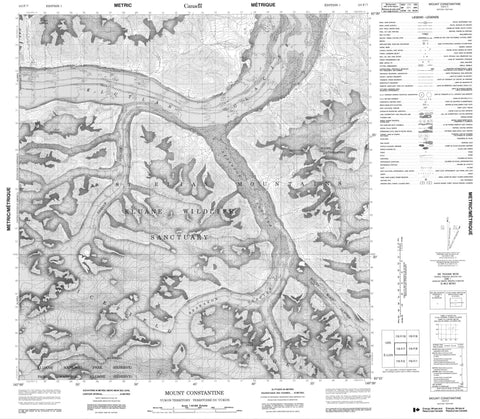 115F07 Mount Constantine Canadian topographic map, 1:50,000 scale