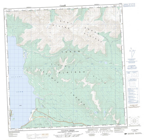 115G01 Cultus Creek Canadian topographic map, 1:50,000 scale