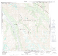 115G03 Bighorn Creek Canadian topographic map, 1:50,000 scale